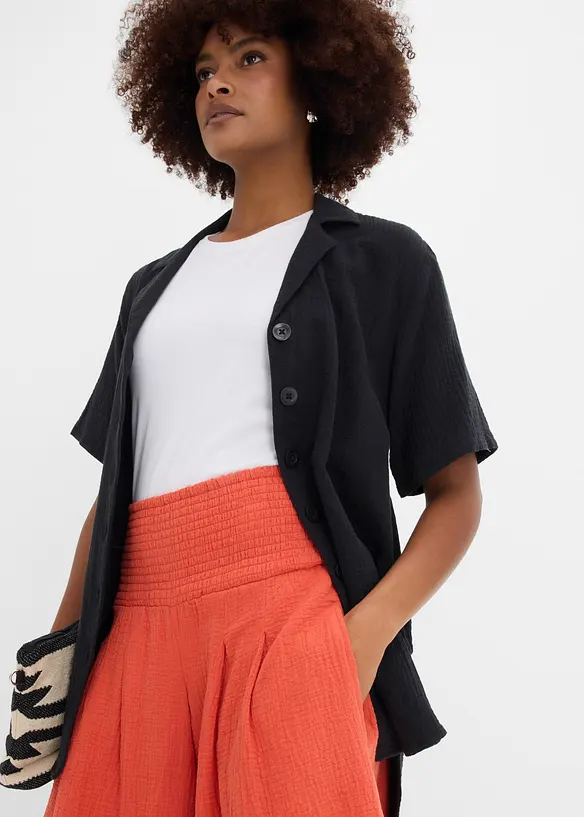 Capribyxa i mjuk muslin, bonprix