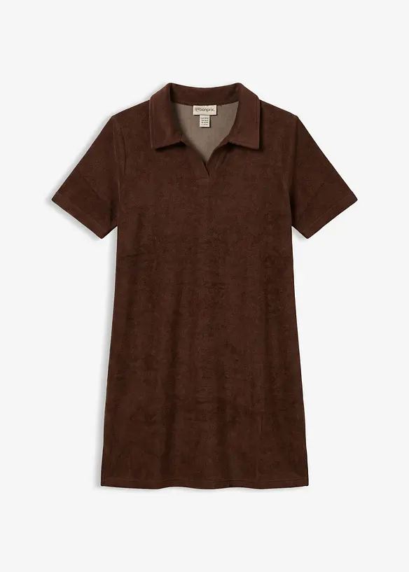 Kn&auml;l&aring;ng frott&eacute;kl&auml;nning med tenniskrage, bonprix