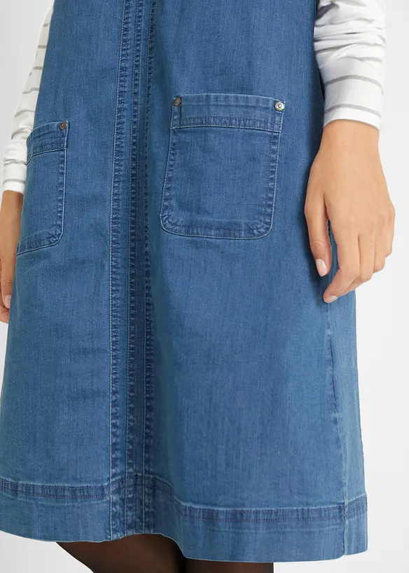 Kn&auml;l&aring;ng jeanssnickarkl&auml;nning i bomull, bonprix