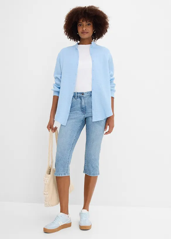 Stretch Straight Jeans Mid Waist, bonprix