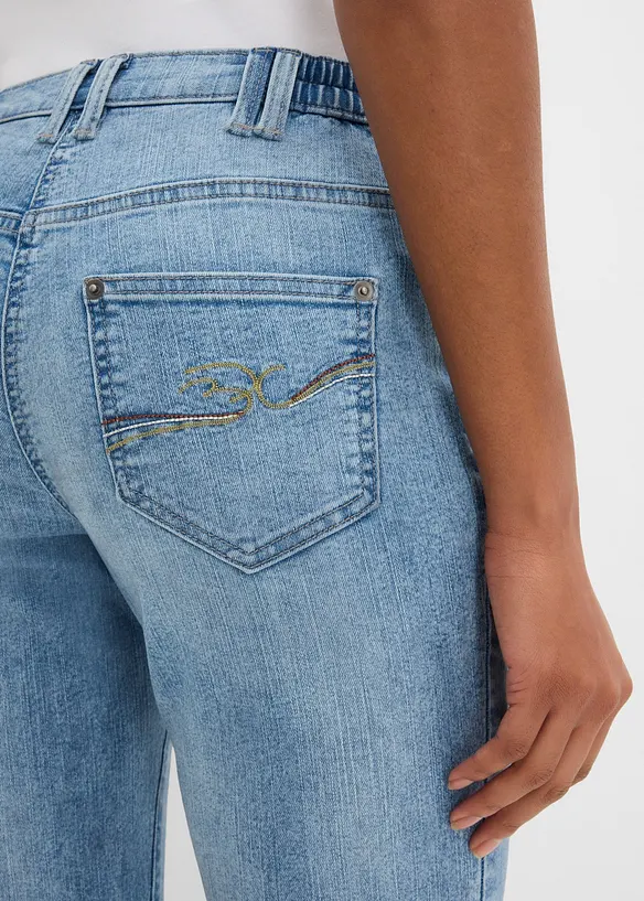 Stretch Straight Jeans Mid Waist, bonprix