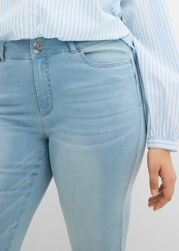 Shaping Bootcut Jeans Mid Waist, bonprix