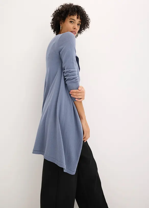L&aring;ng cardigan i bomullsblandning, bonprix