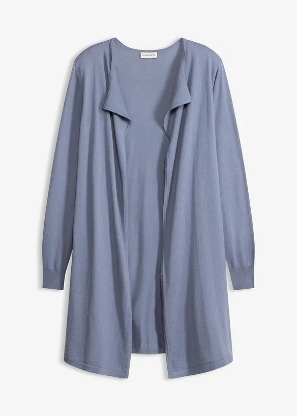 L&aring;ng cardigan i bomullsblandning, bonprix