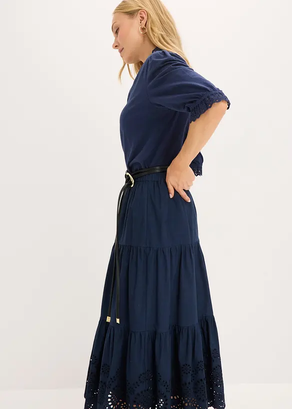 V&aring;dkjol med h&aring;lbroderi, bonprix