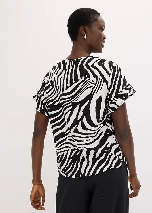 Avslappnad blustunika i viskos, bonprix