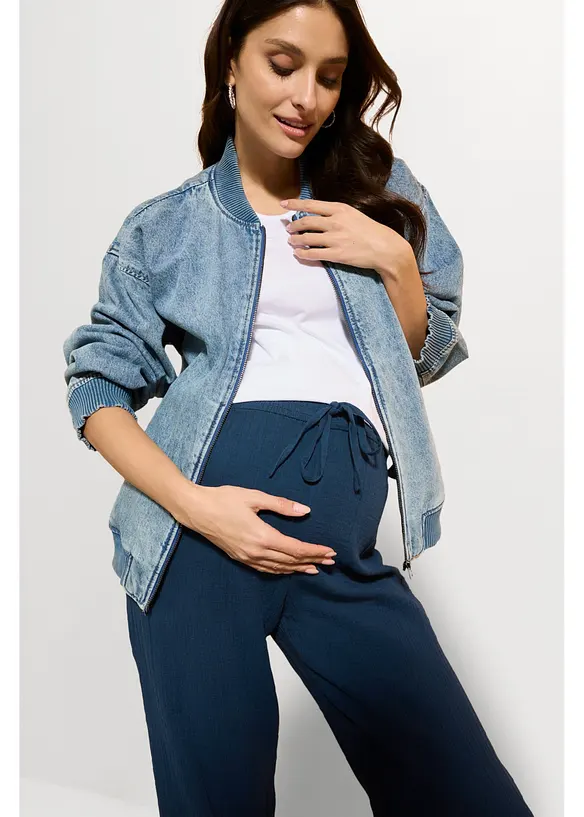 Sk&ouml;n mammabyxa med smock i linningen, av bomullsmuslin, bonprix