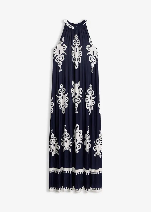 Jerseykl&auml;nning i mjuk viskosmix, bonprix