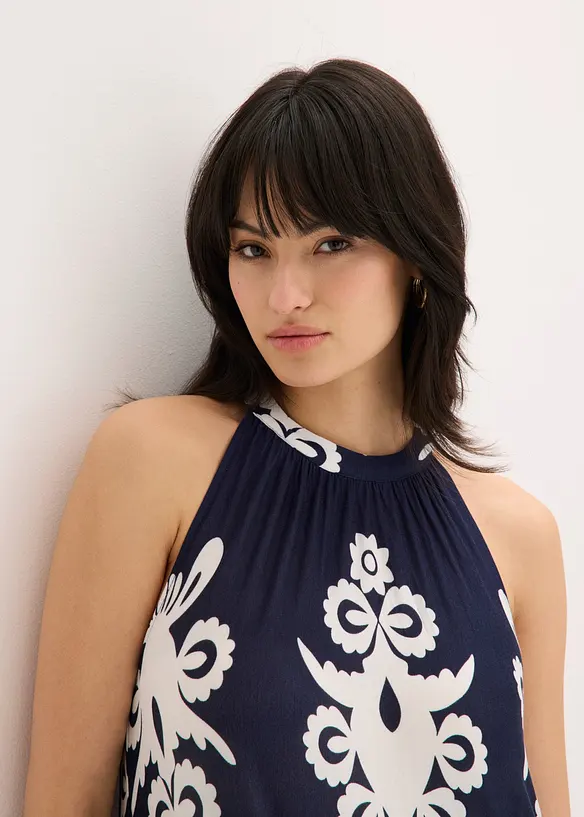 Jerseykl&auml;nning i mjuk viskosmix, bonprix