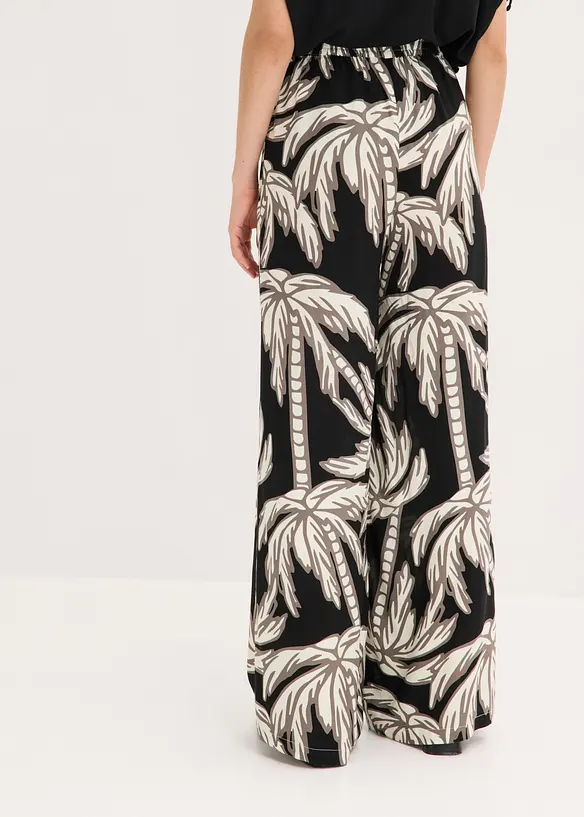 Vid byxa i b&ouml;ljande viskos, bonprix