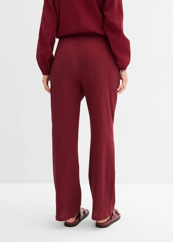 Dra p&aring;-byxa med struktureffekt, bonprix