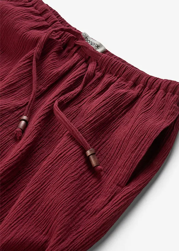 Dra p&aring;-byxa med struktureffekt, bonprix