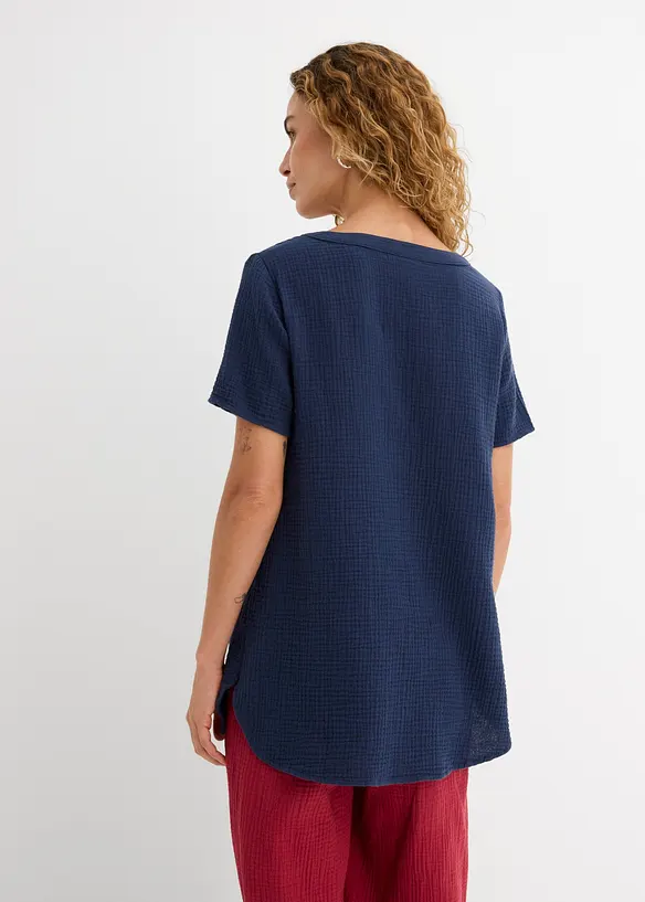 L&aring;ng muslintunika i ren bomull, bonprix