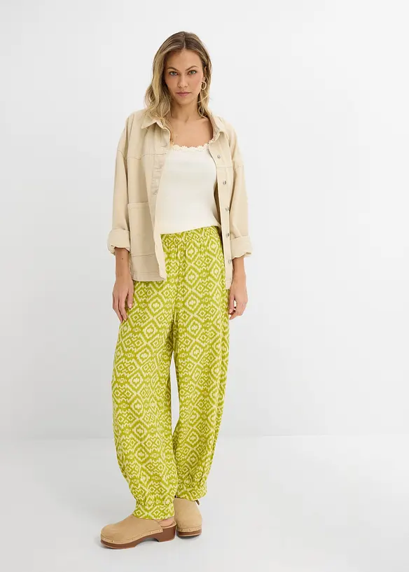 Haremsbyxa i ren bomull, bonprix