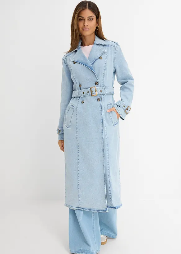 Trenchcoat i denim, bonprix