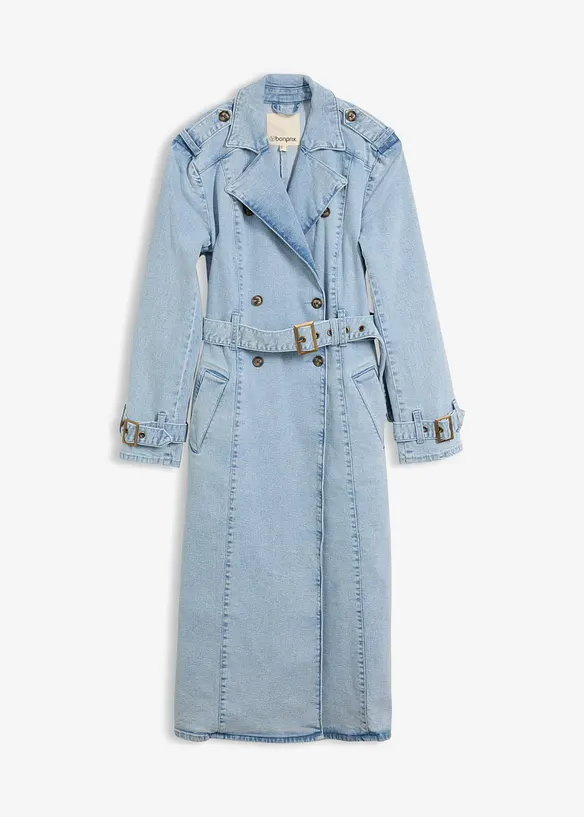 Trenchcoat i denim, bonprix