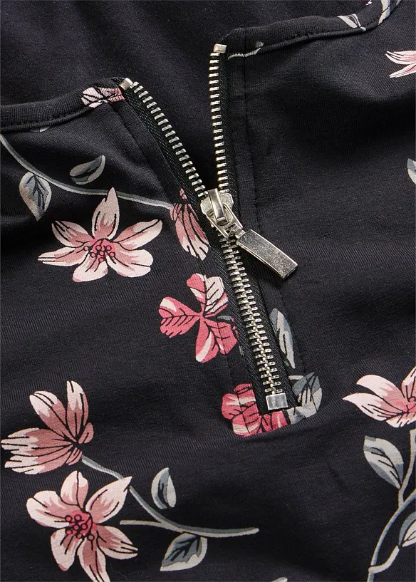 Oversizetopp i bomullsmix, bonprix