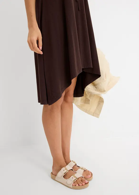 Jerseykl&auml;nning med sn&ouml;rning, bonprix