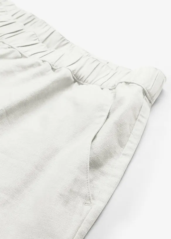 3/4-byxa i tunn linneblandning, bonprix