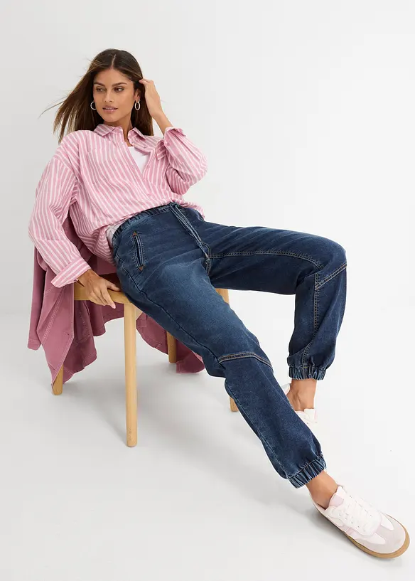 Jeggings med stretch, Mid Waist, bonprix