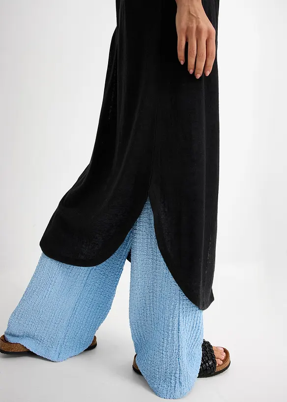 L&aring;ng cardigan med linnelook, bonprix