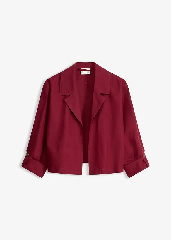 Blusjacka i linnemix, bonprix
