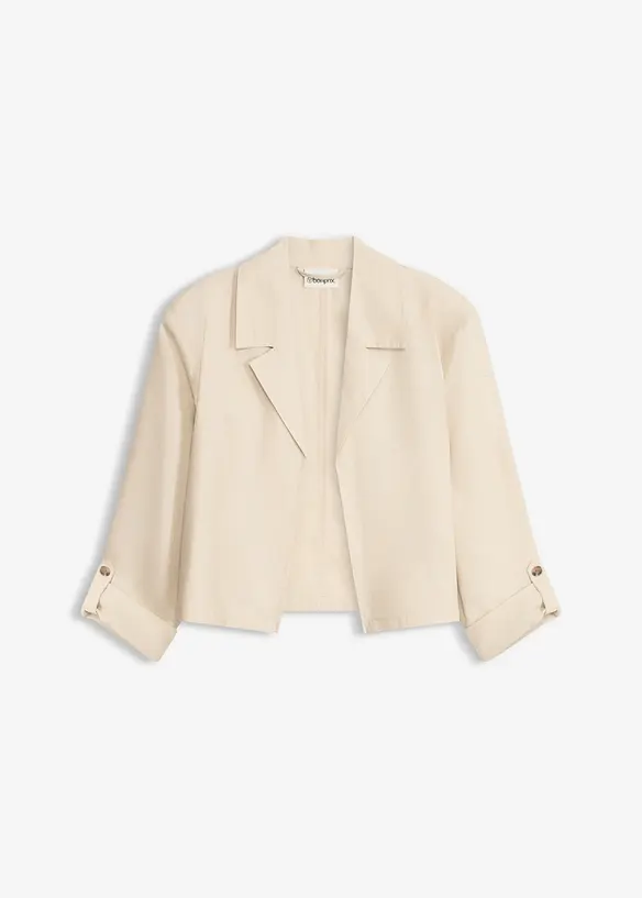 Blusjacka i linnemix, bonprix