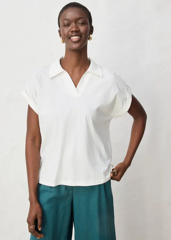 Pik&eacute;tr&ouml;ja med silke, vid modell, bonprix