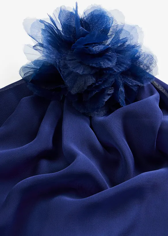 Aftonkl&auml;nning av mjuk chiffong med blomapplikation, bonprix