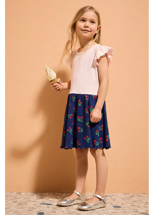 Jerseykl&auml;nning av ekologisk bomull, bonprix