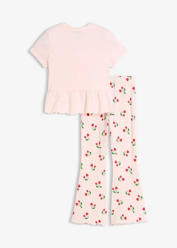 Topp och utst&auml;llda leggings (2 delar), bonprix