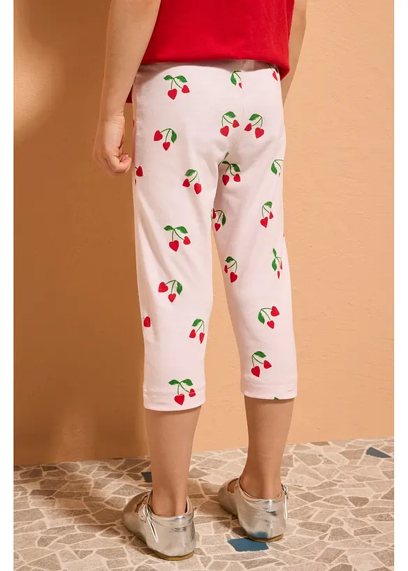 Caprileggings med ekologisk bomull och stretch (3-pack), bonprix