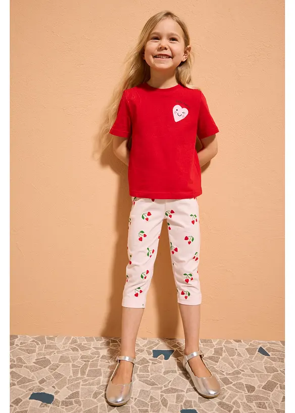 Caprileggings med ekologisk bomull och stretch (3-pack), bonprix