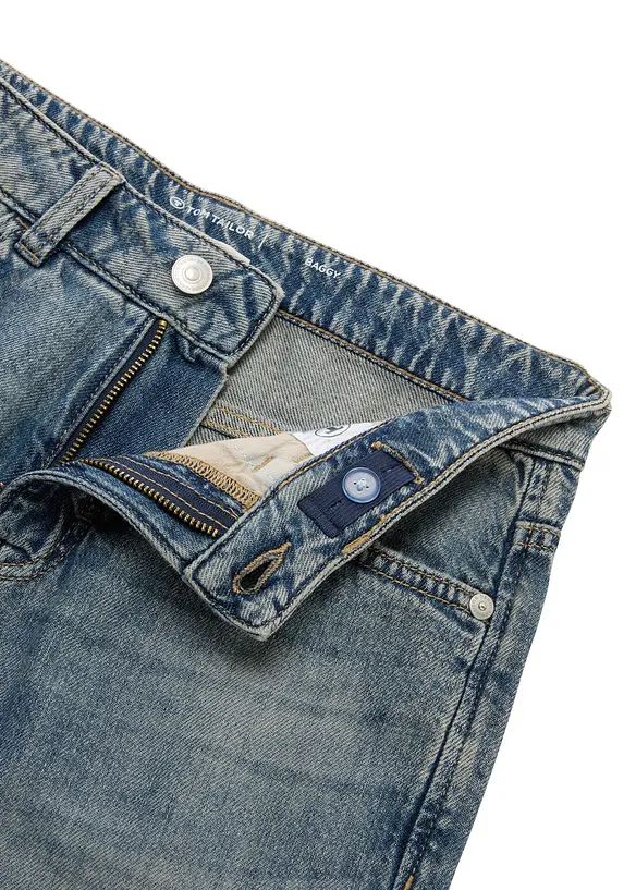 Baggy Jeans med res&aring;rmidja fr&aring;n Tom Tailor, Tom Tailor