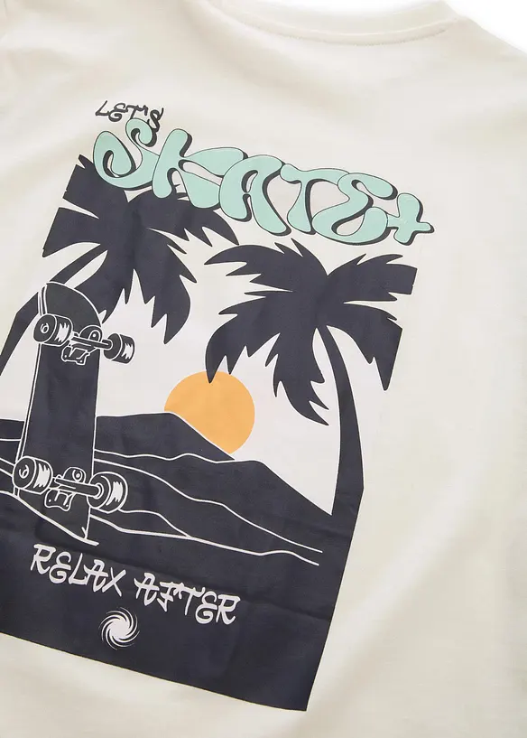 T-shirt i bomull med UV-reaktivt tryck fr&aring;n Tom Tailor, Tom Tailor