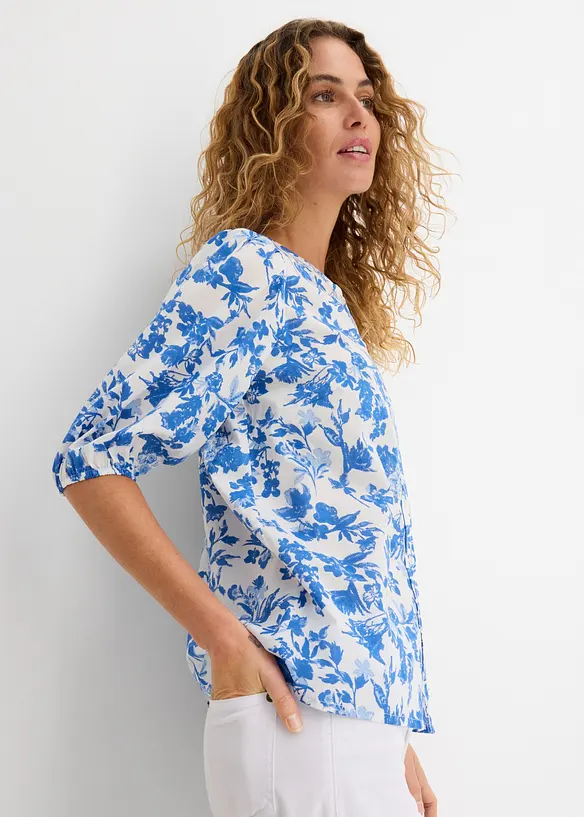 Blus i bomull, bonprix