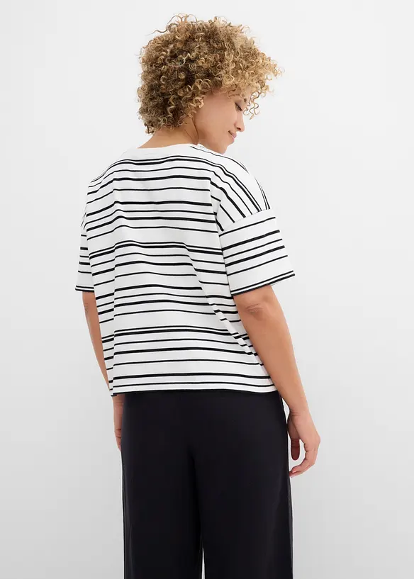Randig T-shirt i bomull, bonprix
