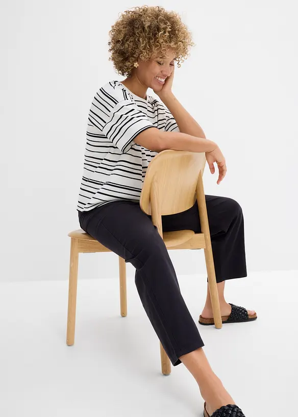 Randig T-shirt i bomull, bonprix