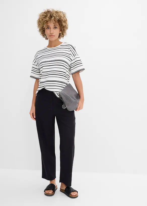 Randig T-shirt i bomull, bonprix