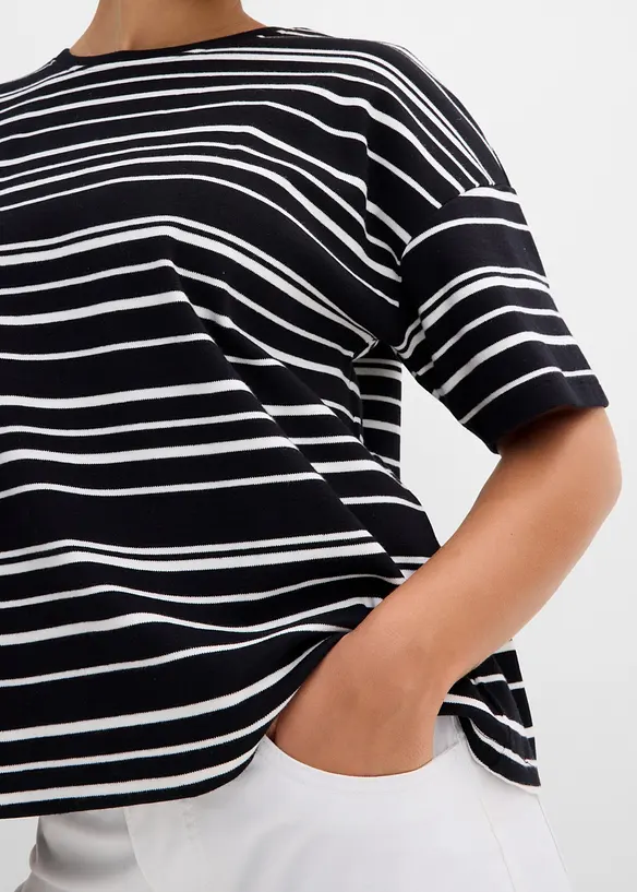 Randig T-shirt i bomull, bonprix