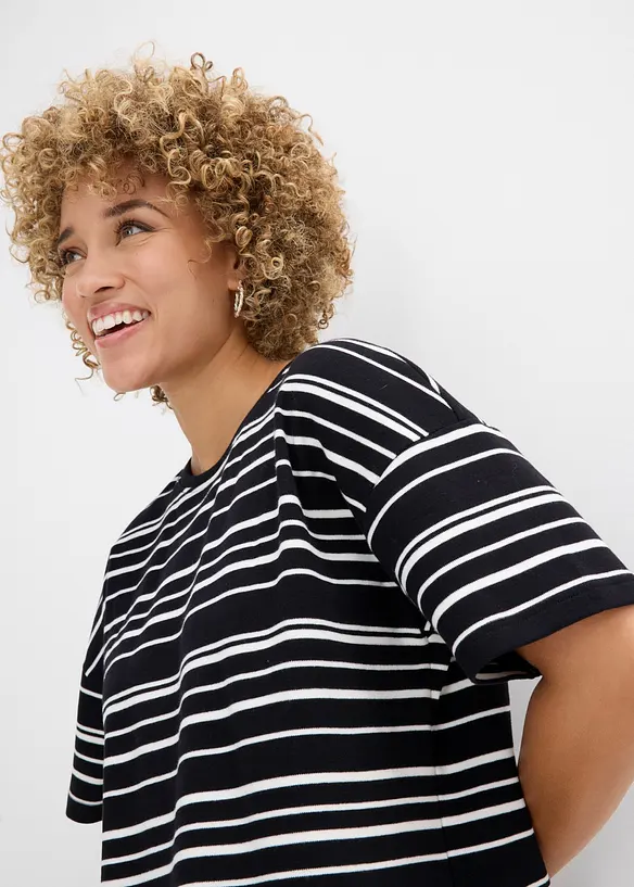 Randig T-shirt i bomull, bonprix