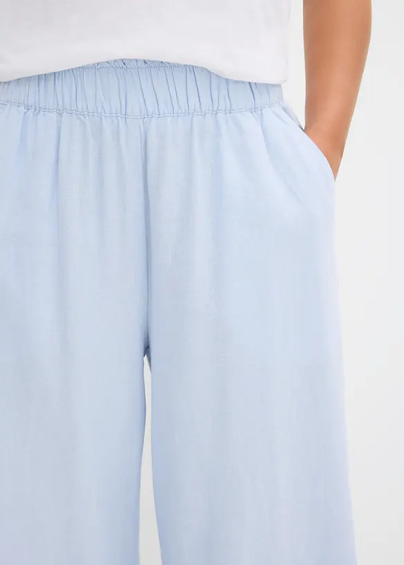 Palazzobyxa i linnemix, bonprix