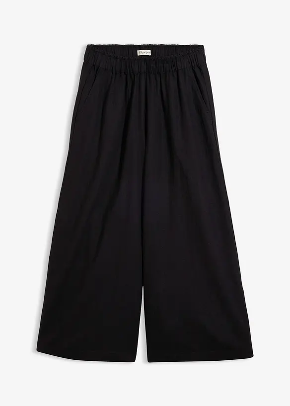 Palazzobyxa i linnemix, bonprix