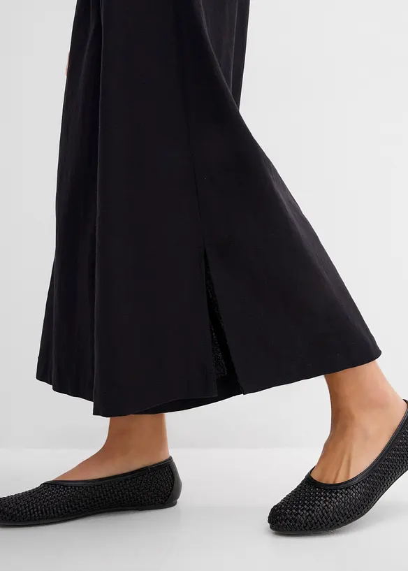 Palazzobyxa i linnemix, bonprix