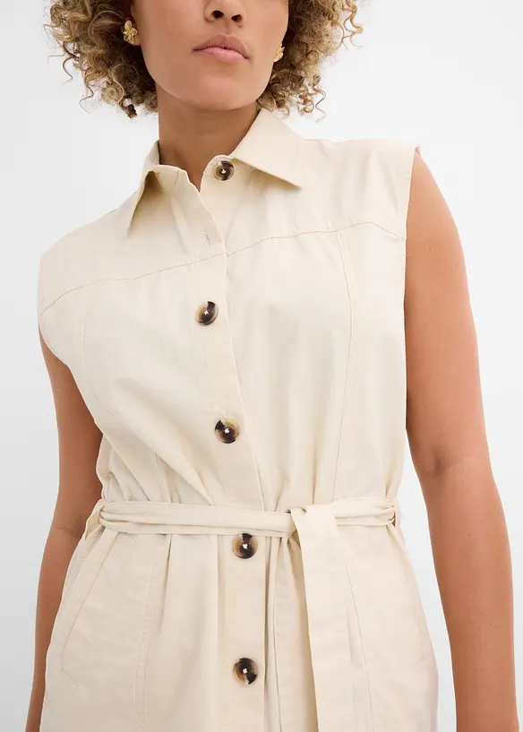 V&auml;st i bomull med sk&auml;rp, bonprix