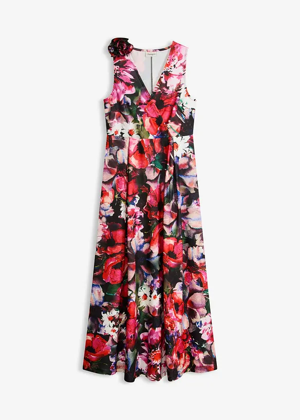 Aftonkl&auml;nning av kr&auml;pp med strukturyta och blomapplikation, bonprix