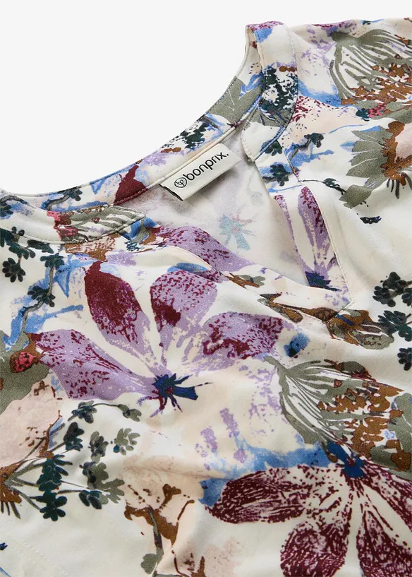 Tunika med korta &auml;rmar, av mjuk viskos, bonprix