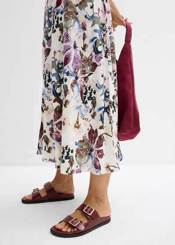 Kjol med mjuk viskos, bonprix