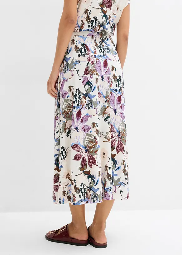 Kjol med mjuk viskos, bonprix