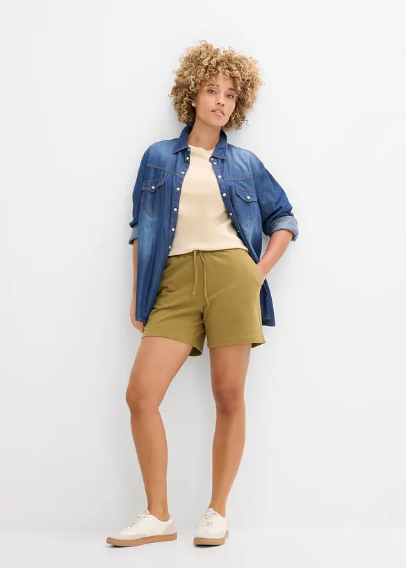 Trik&aring;shorts med ekologisk bomull, bonprix